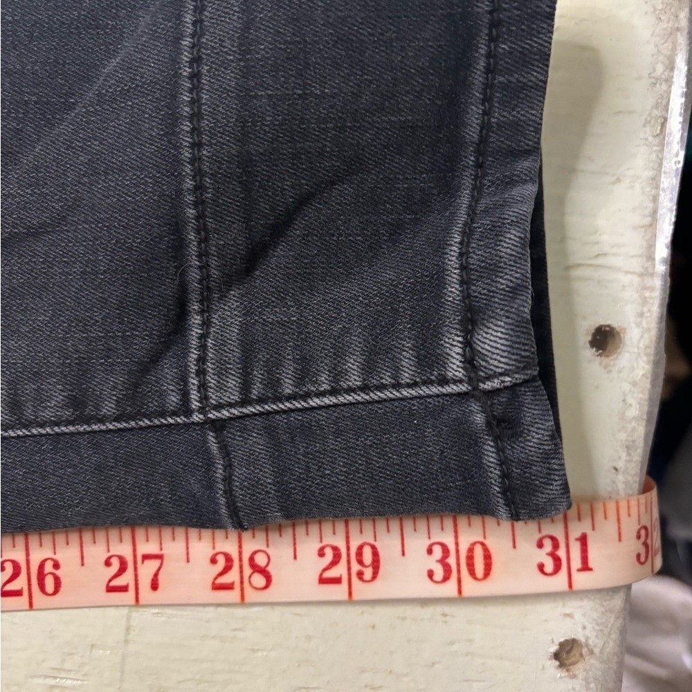 Judy Blue Jeans Womens 9/29 Skinny Fit Distressed Buffalo Plaid Dark Gray Wash - Picture 6 of 8